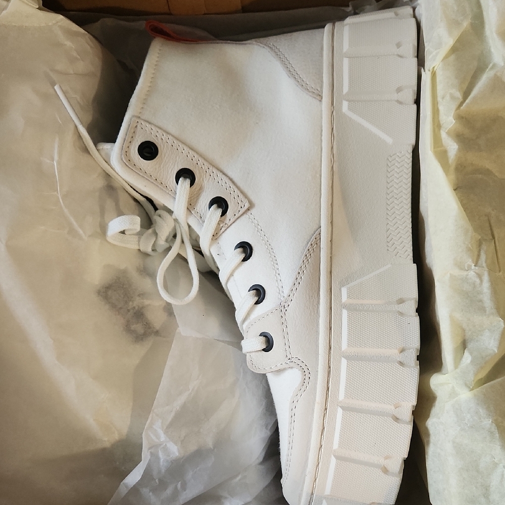 Palladium Star White High-Top Sneakers